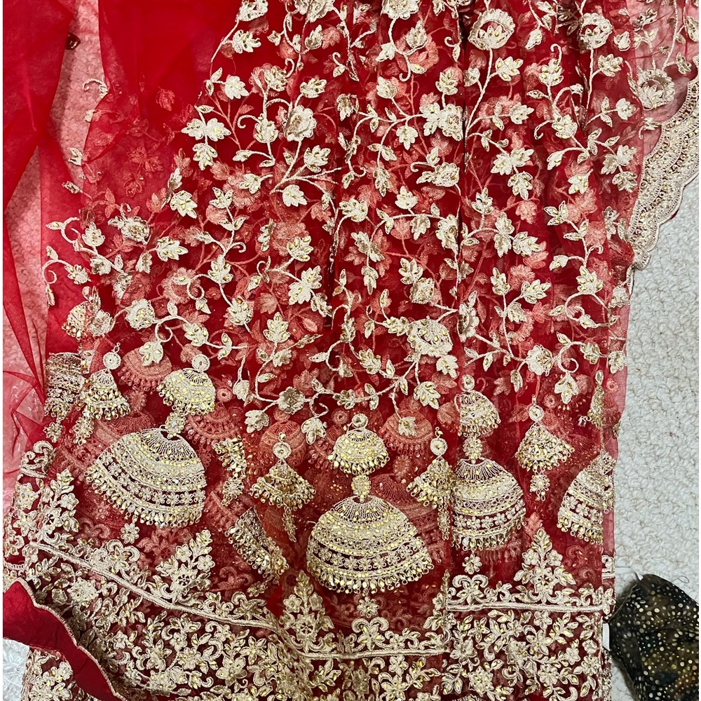 Bridal net saree brand new